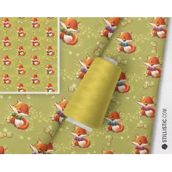 Tissu au mètre Sans substances nocives motif renard sur commande coton bio gots, minky, velours, simili-cuir Oekotex sans substa