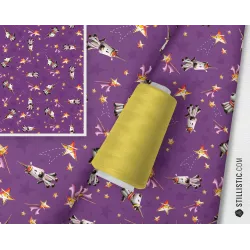 Tissu au mètre Sans substances nocives motif licorne sur commande coton bio gots, minky, velours, simili-cuir Oekotex sans subst