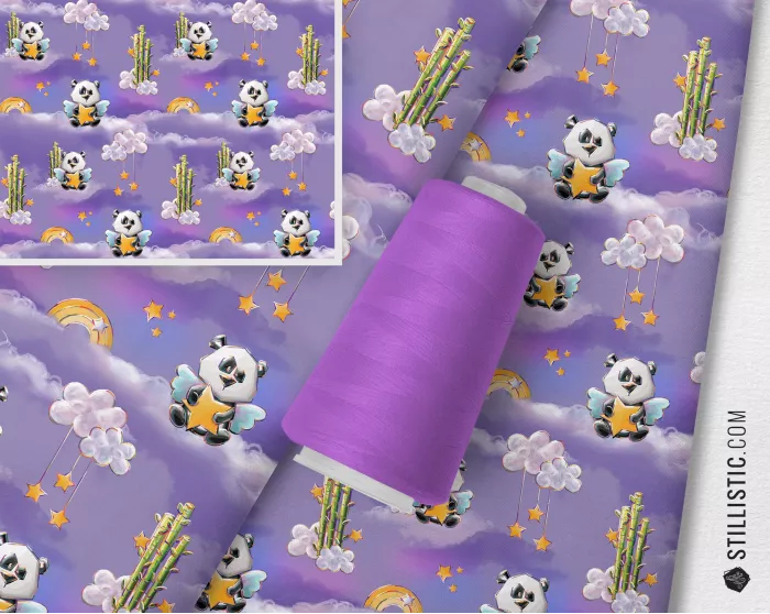 Tissu au mètre Sans substances nocives motif panda sur commande coton bio gots, minky, velours, simili-cuir Oekotex sans substan