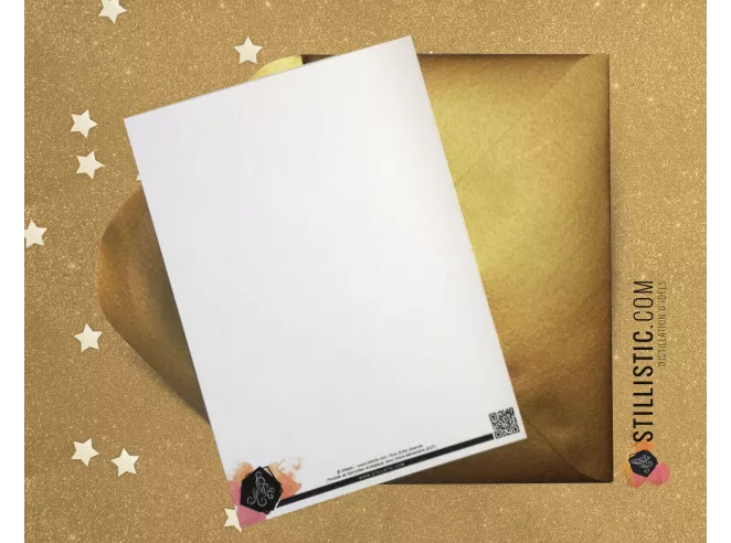 Carte de voeux grand format Ours chapeau anniversaire + enveloppe