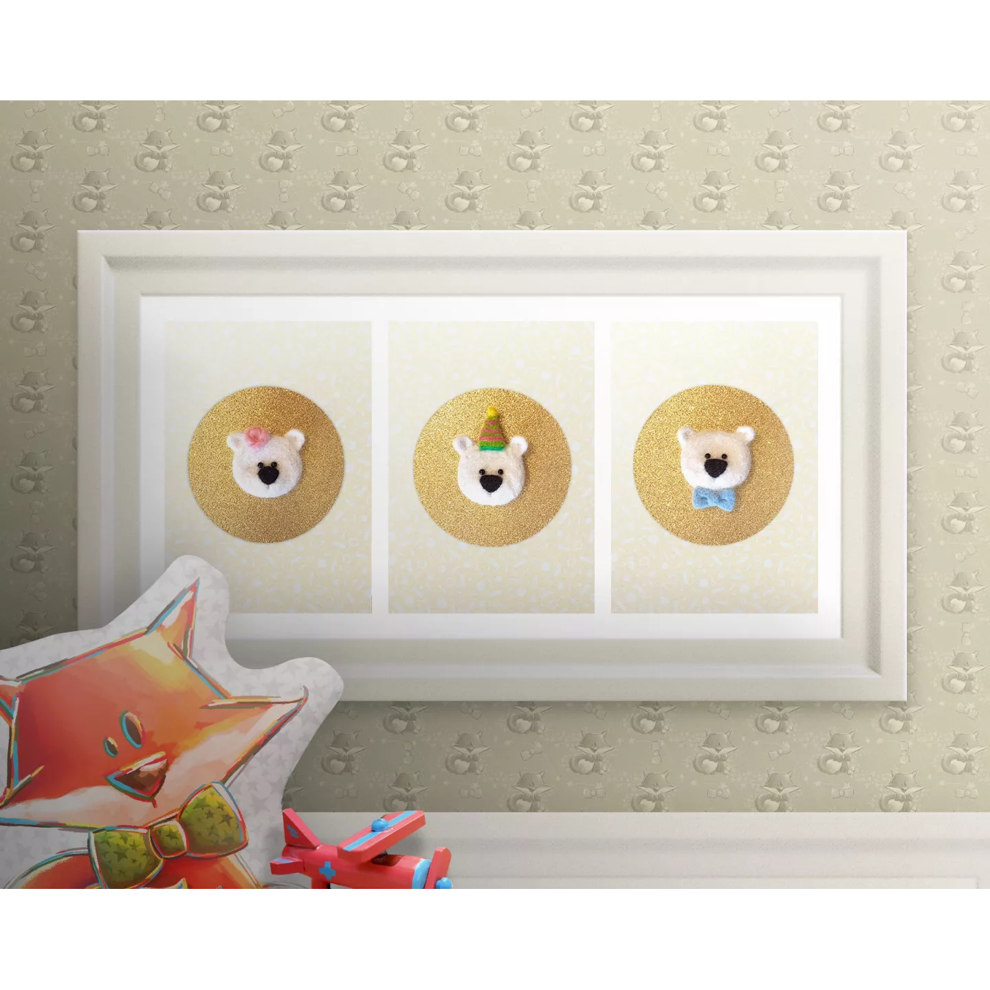 Carte de voeux grand format Chat Noël + enveloppe