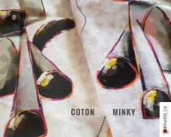 Coupon tissu Chaussettes de Noël Oeko Tex à découper et coudre