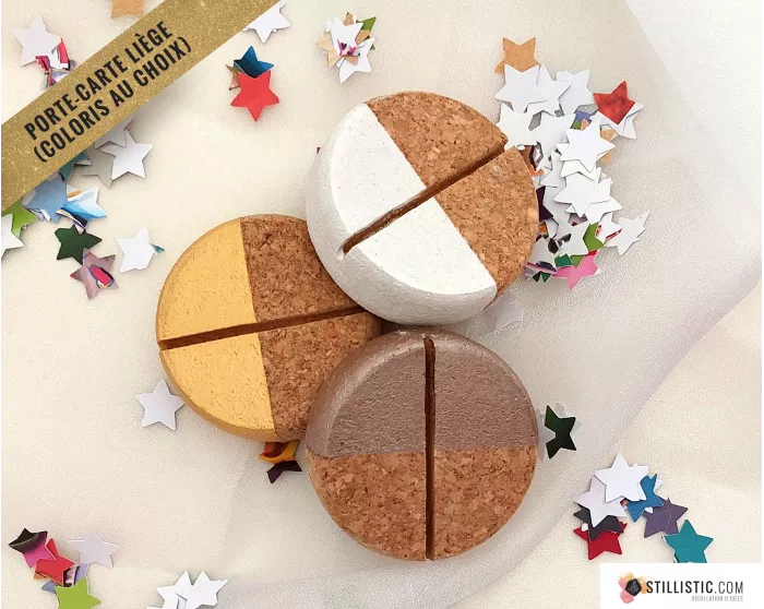 Support en liège made in France, réalisé par une créatrice française et décoré par mes soins.