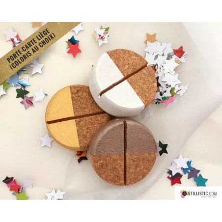 Support en liège made in France, réalisé par une créatrice française et décoré par mes soins.