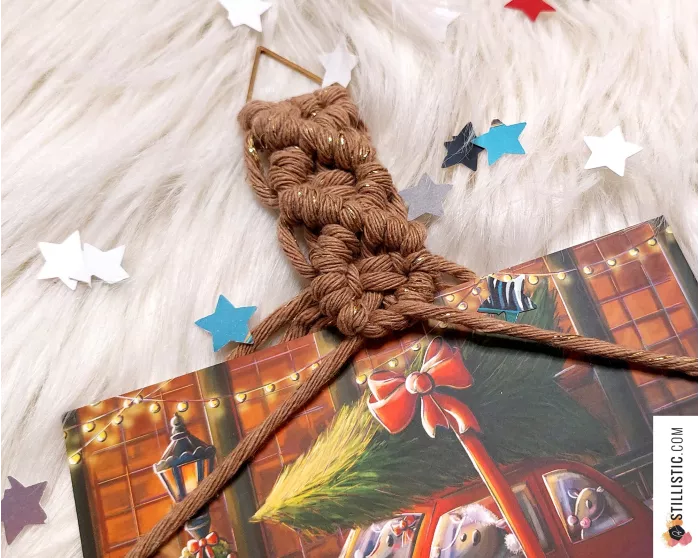 Porte-carte macramé