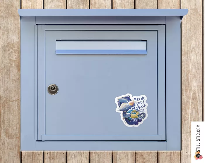 Autocollant stop pub Tigre et Planète