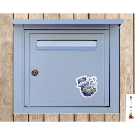 Autocollant stop pub Tigre et Planète