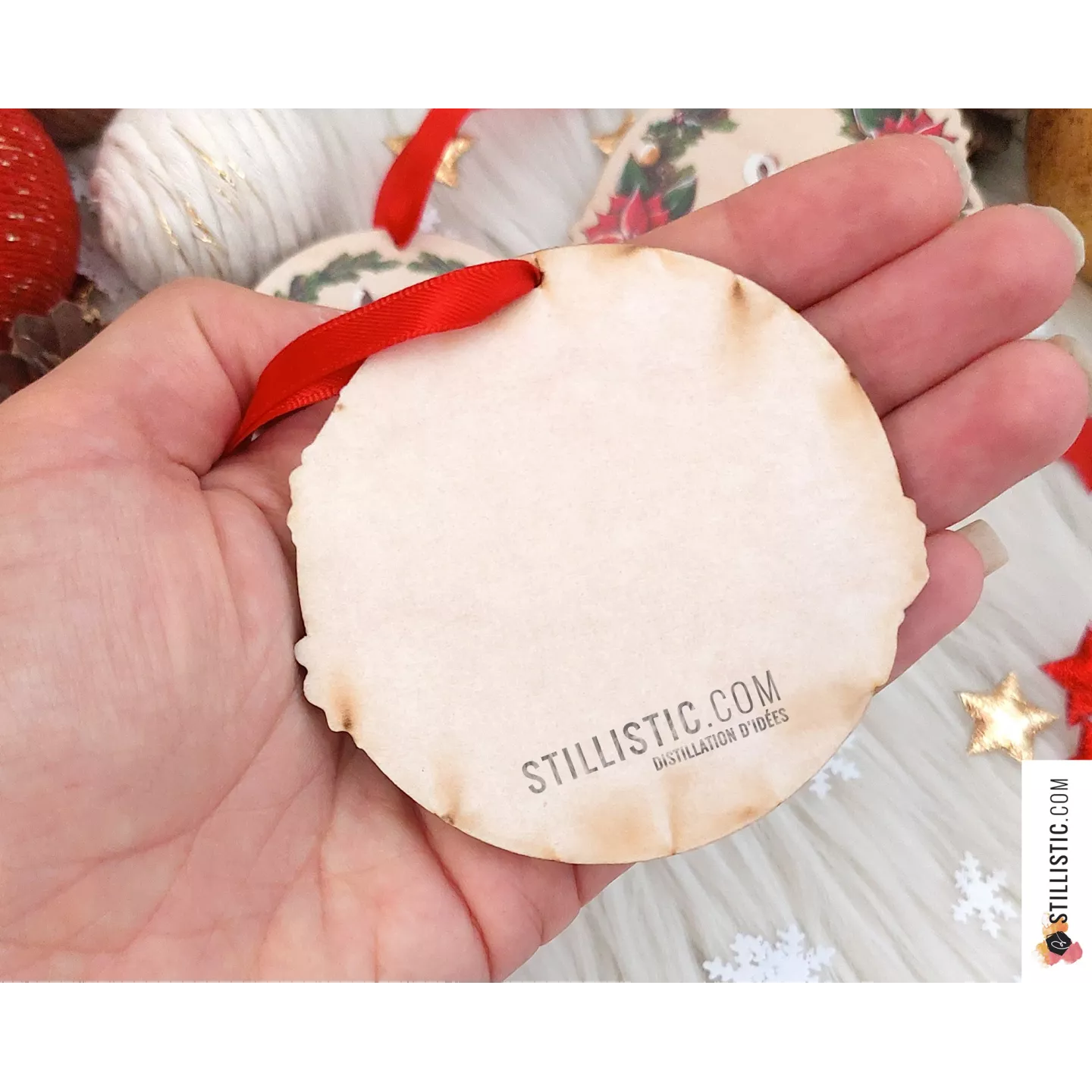 Décorations de Noël en bouleau animaux