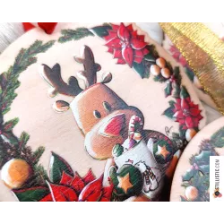 Décorations de Noël en bouleau animaux