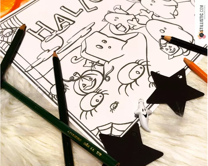 Set de table Halloween à imprimer et colorier