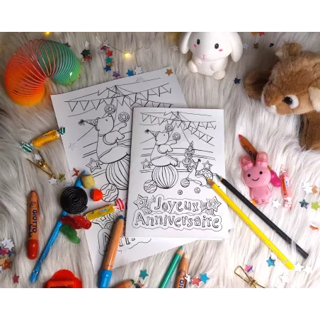 Carte ours à imprimer et colorier