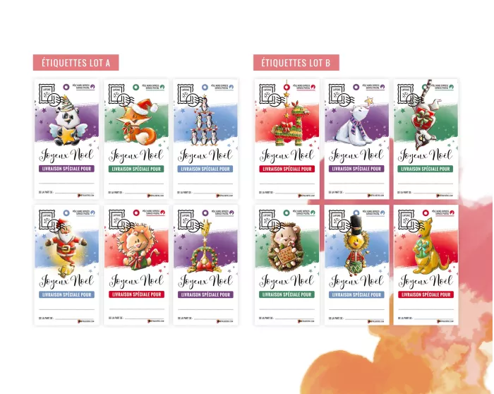 Etiquettes cadeaux animaux de Noël à planter (éco-responsable)