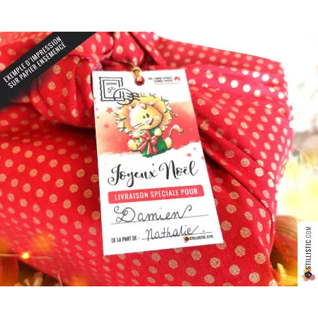 Etiquettes cadeaux de Noël à télécharger et imprimer
