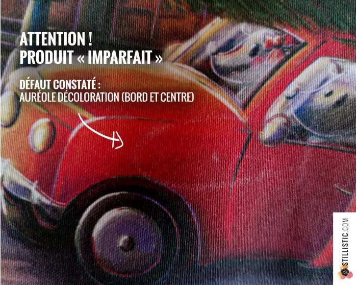 Imparfait - Coupon tissu illustré Souris Noël coton ou minky