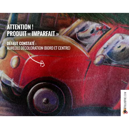 Imparfait - Coupon tissu illustré Souris Noël coton ou minky