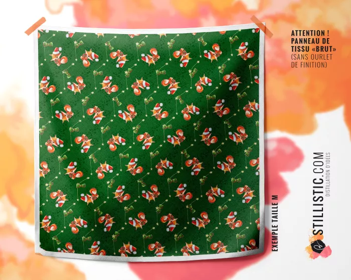 Coupon Furoshiki Renard Noël