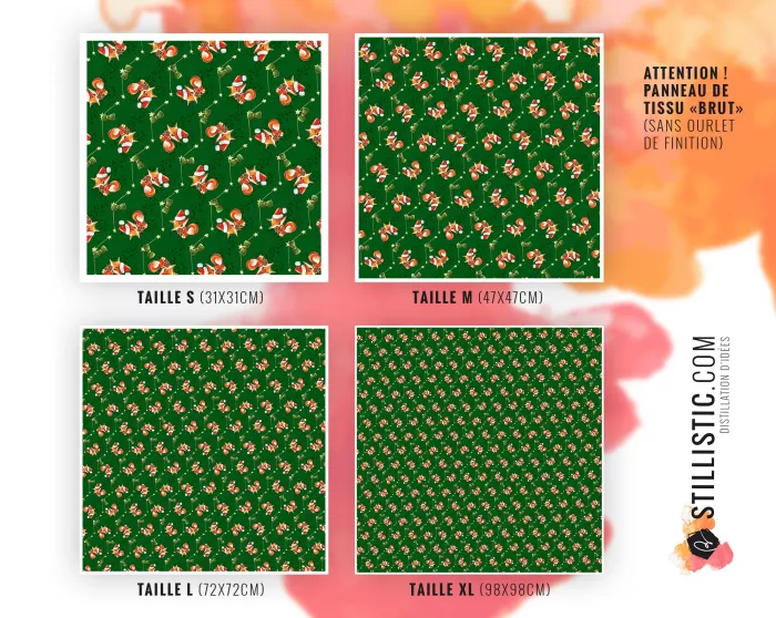 Coupon Furoshiki Renard Noël