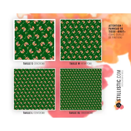 Coupon Furoshiki Renard Noël