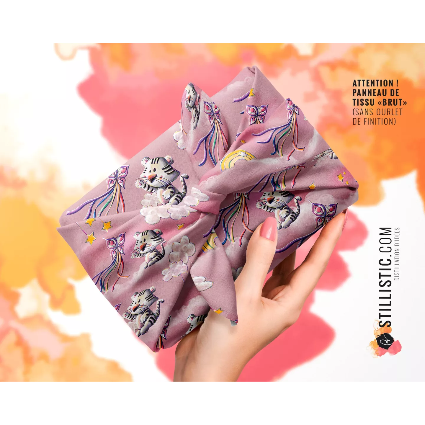 Coupon Furoshiki Tigre blanc