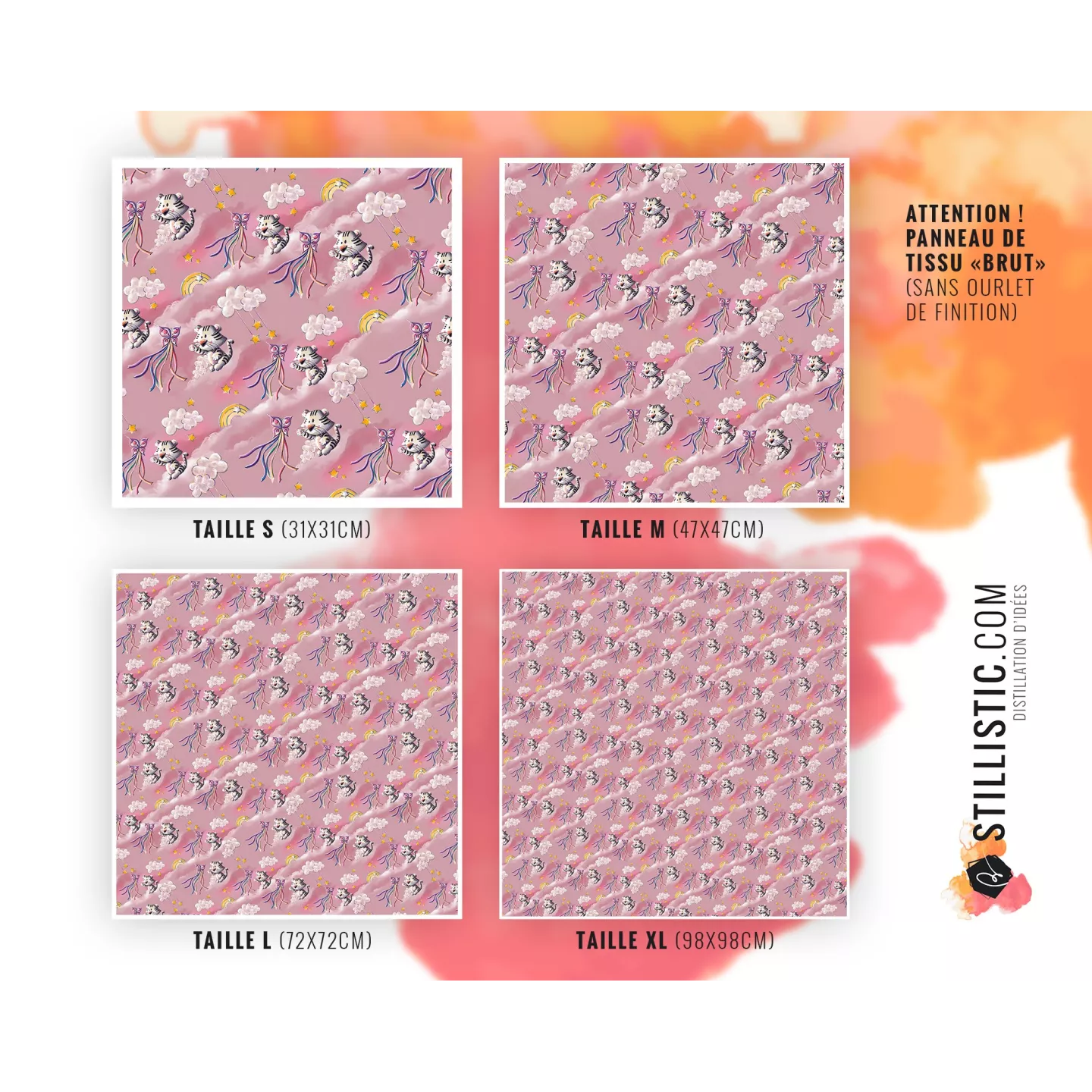 Coupon Furoshiki Tigre blanc