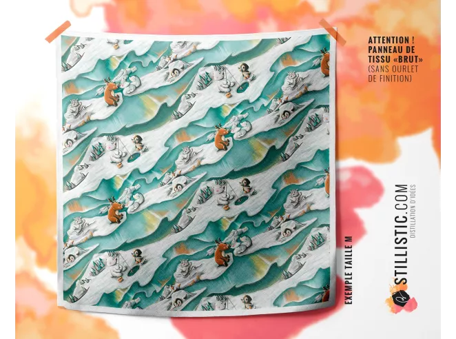 Coupon Furoshiki Animaux du pôle