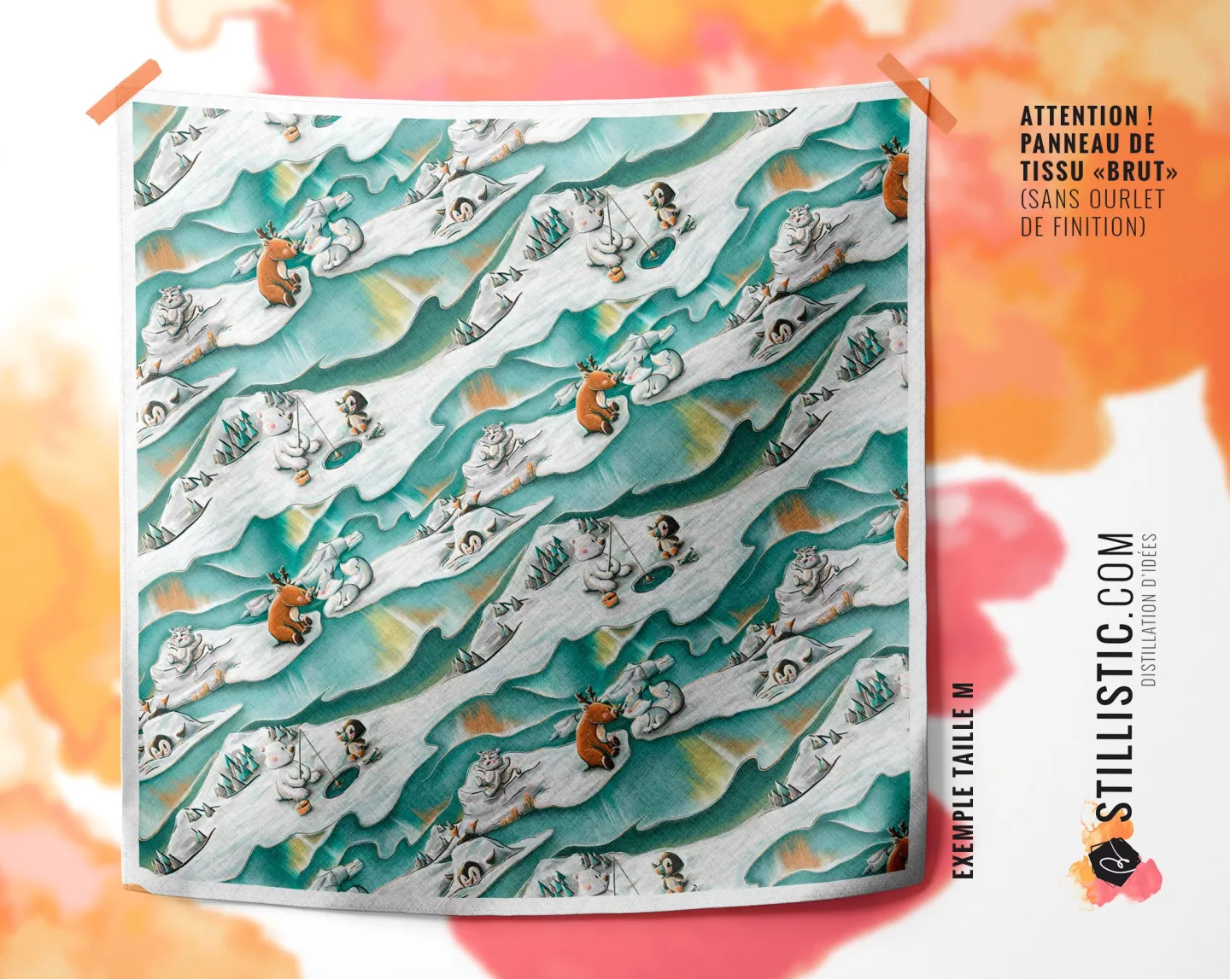 Coupon Furoshiki Animaux du pôle