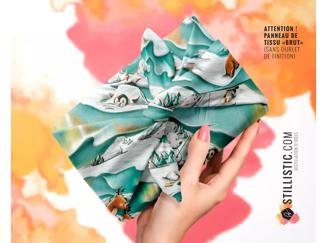 Coupon Furoshiki Animaux du pôle