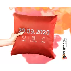 Coupon tissu Coussin de naissance Bébé Castor