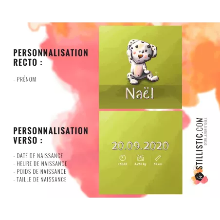 Coupon tissu Coussin de naissance Bébé Dalmatien