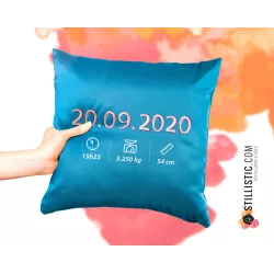 Coupon tissu Coussin de naissance Bébé Ecureuil