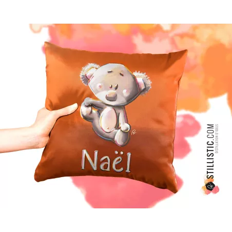 Coupon tissu Coussin de naissance Bébé Koala