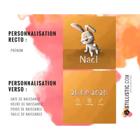 Coupon tissu Coussin de naissance Bébé Lapin