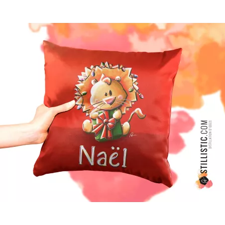 Coupon tissu Coussin de naissance Bébé Lion Sans substances nocives à découper et coudre (sur commande)