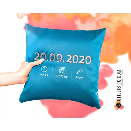 Coupon tissu Coussin de naissance Bébé Loutre