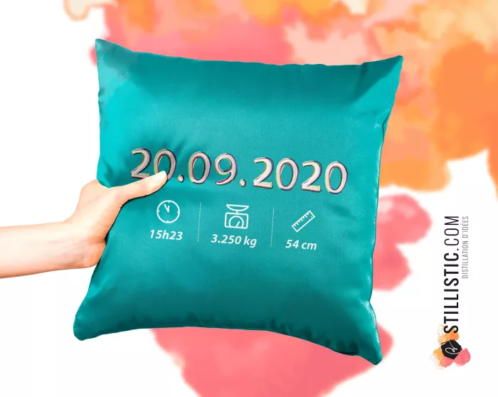 Coupon tissu Coussin de naissance Bébé Rhinocéros