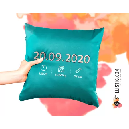 Coupon tissu Coussin de naissance Bébé Rhinocéros