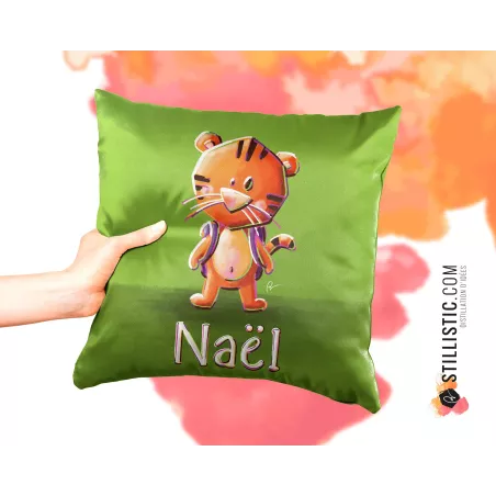 Coupon tissu Coussin de naissance Bébé Tigre