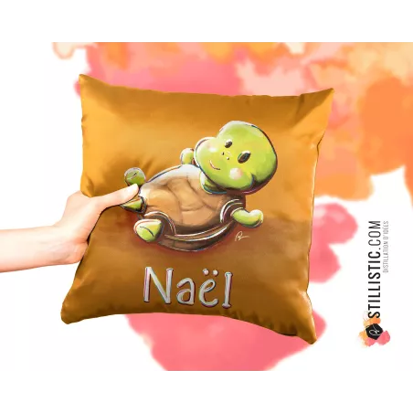 Coupon tissu Coussin de naissance Bébé Tortue