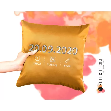 Coupon tissu Coussin de naissance Bébé Tortue