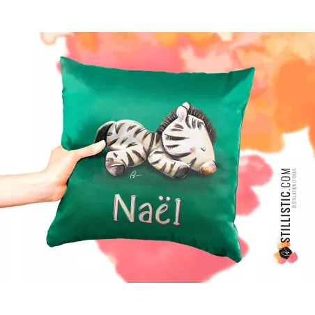 Coupon tissu Coussin de naissance Bébé Zèbre