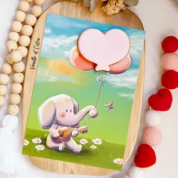 Carte Gourmande Eléphant [Vanille et Coton x Stillistic]