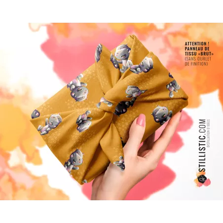 Coupon Furoshiki Bébé hippopotame