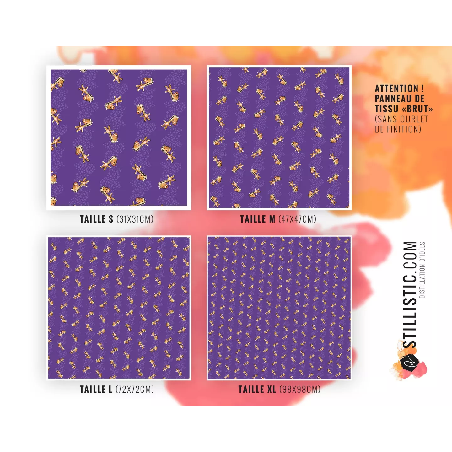 Coupon Furoshiki Bébé girafe