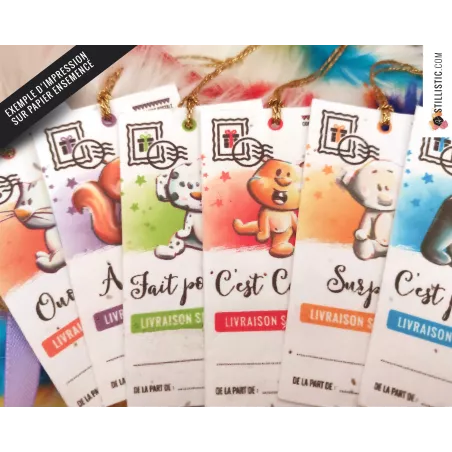 Etiquettes cadeaux toutes occasions à imprimer - format numérique