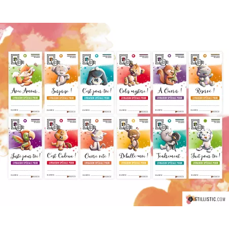 Etiquettes cadeaux toutes occasions à imprimer - format numérique