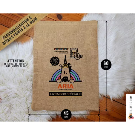 Sac cadeau jute Renard