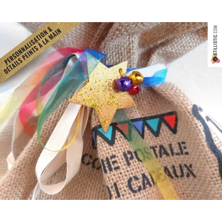 Sac cadeau jute Licorne