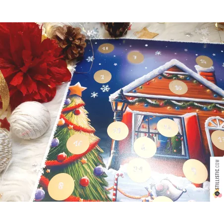 Calendrier de l'Avent à gratter Les Souris de Noël