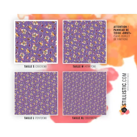 Coupon Furoshiki Poulette de Pâques Violet