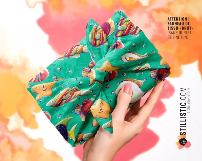 Coupon Furoshiki Poissons bonbons